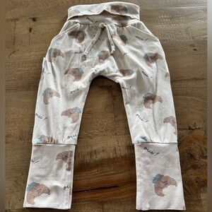 Maeme Cute croissant Printed evolutive Baby Pants size 6 - 24 months